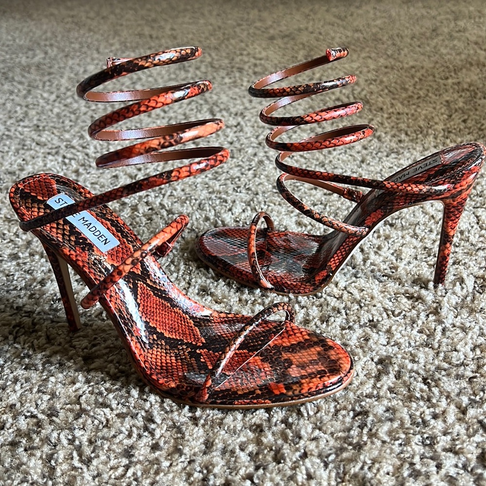 Snake skin heels